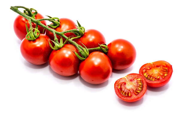 Cherry tomato isolated - Fotoğraf, Görsel