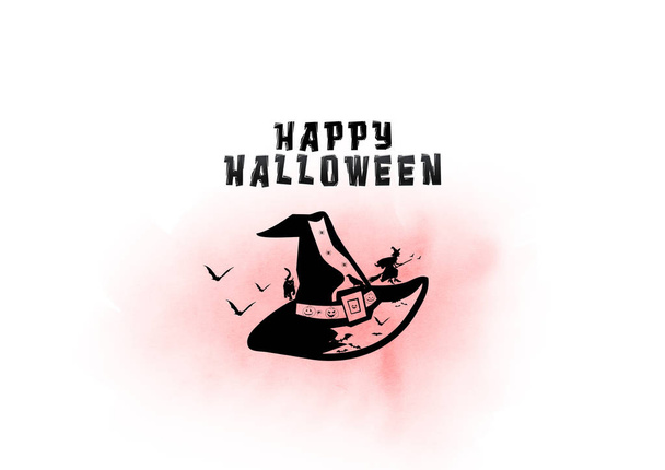 Happy Halloween - Halloween poster. Invitation for party. - Foto, imagen