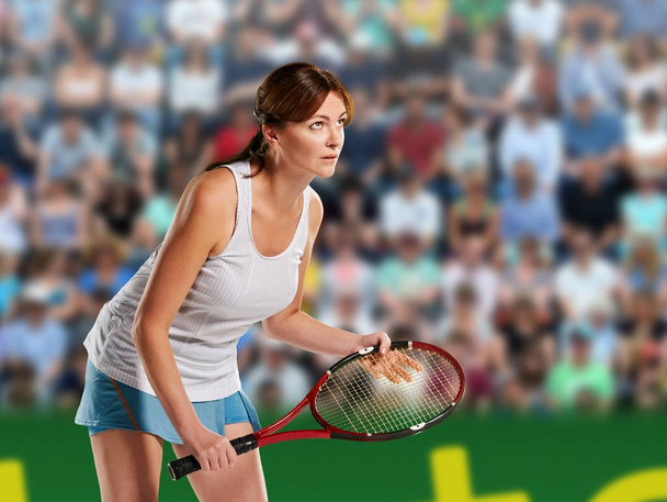 young woman playing tennis - Photo, image