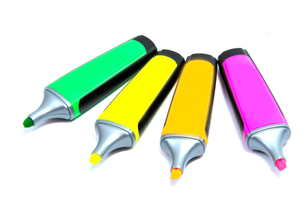 Marker highlighter pen isolated on white background - Photo, Image