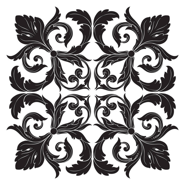 vector clásico ornamento barroco
  - Vector, Imagen