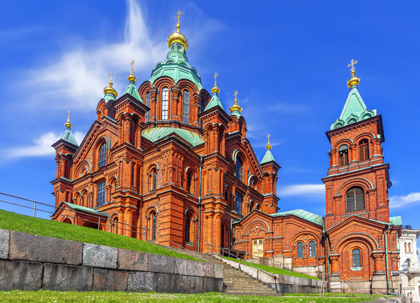 Catedral Ortodoxa Uspenski. Hilsinki. Finlândia
. - Foto, Imagem
