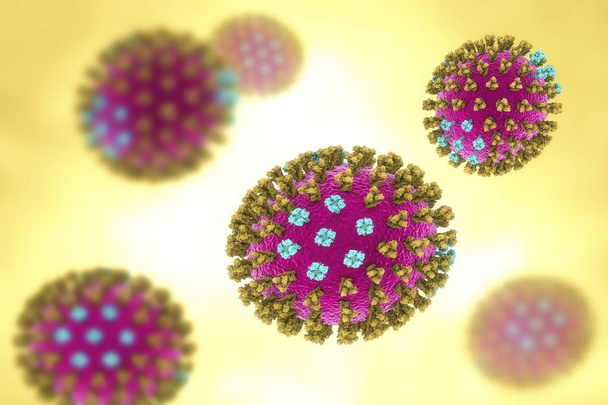 Virus influenzale. illustrazione
 - Foto, immagini