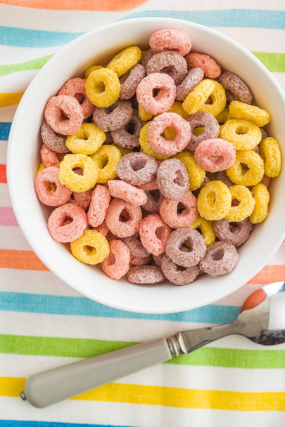 Colorful cereal rings. - Фото, зображення