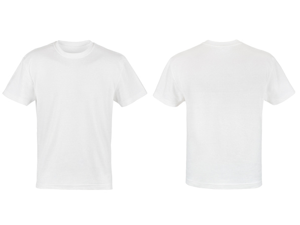 deux T-shirt blanc isolé sur fond blanc
 - Photo, image