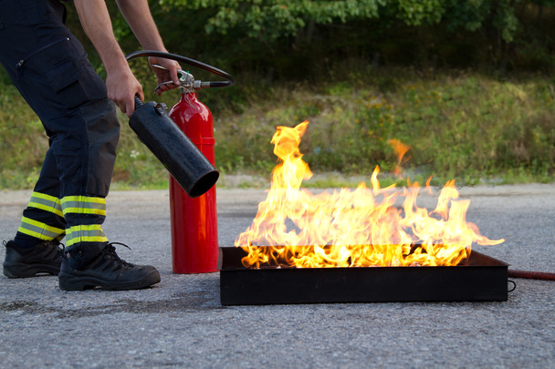 Brandschutzausbildung - Foto, Bild