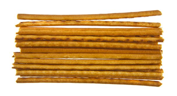 palitos de pan aislados sobre fondo blanco de cerca
 - Foto, imagen
