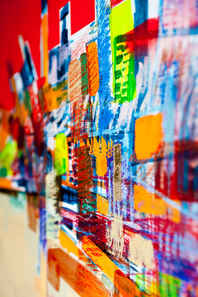Abstract structures painted in oil - Fotó, kép