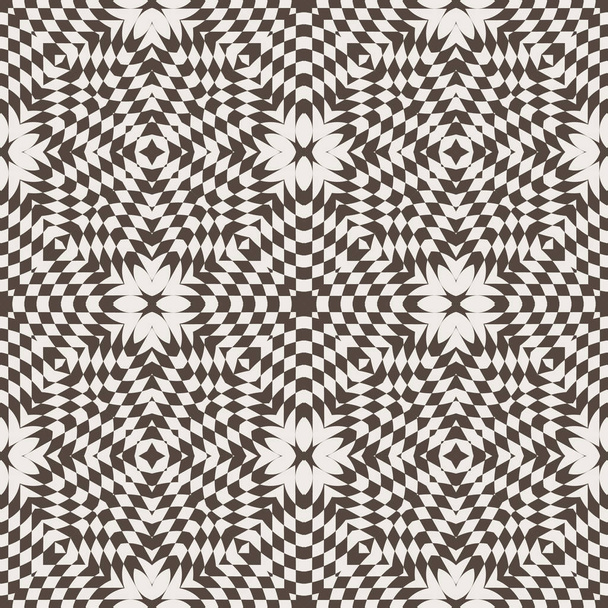 Monochrome element of seamless pattern. Modern stylish texture. Vector element of graphical design - Vector, imagen