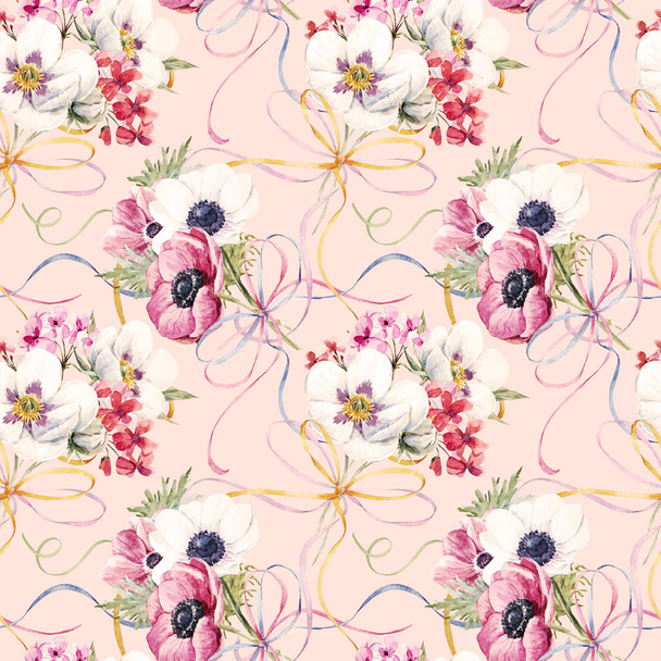 Watercolor floral pattern - Foto, immagini
