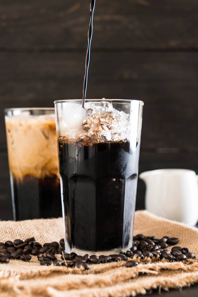 Iced coffee with milk - Фото, изображение