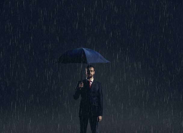 businessman in black suit - Photo, image