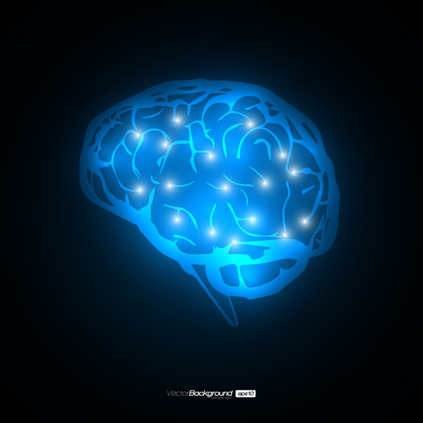 Векторный дизайн мозга EPS10 Иллюстрация
 - Вектор,изображение