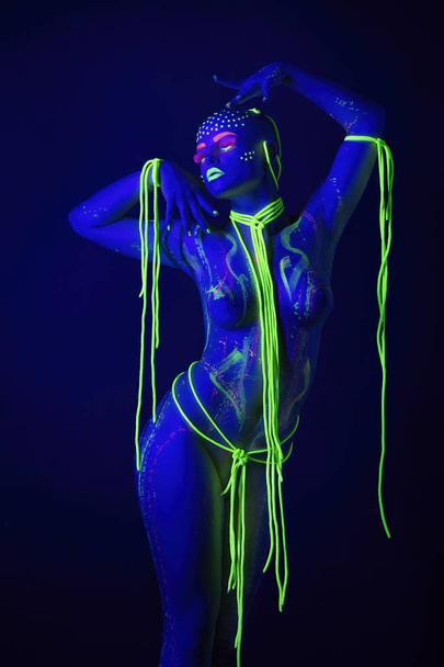 neon make up - Φωτογραφία, εικόνα