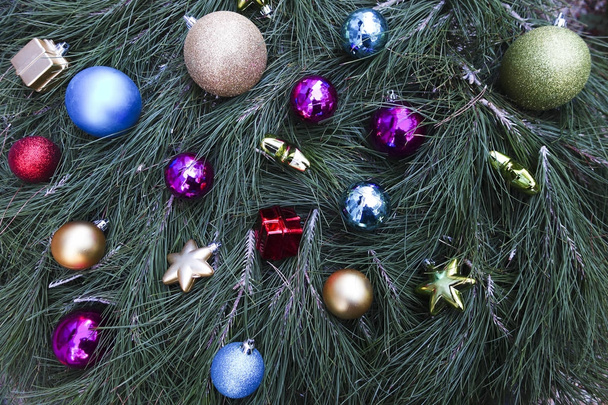 Decorações de Natal na árvore - Foto, Imagem