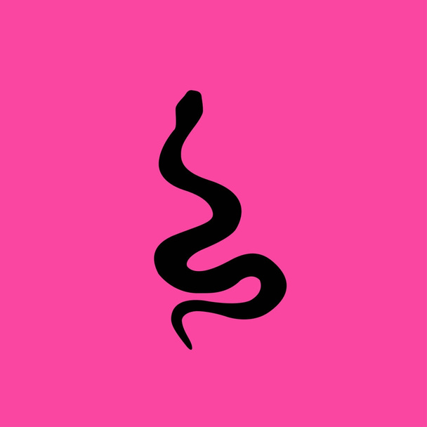 Schlangenflachsymbol - Vektor, Bild
