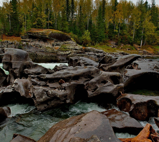 Piękno górskich rzek Syberii - Zdjęcie, obraz