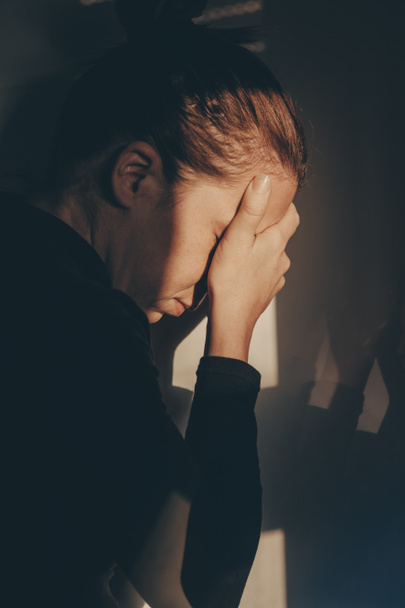 Žena sama a depresi - Fotografie, Obrázek