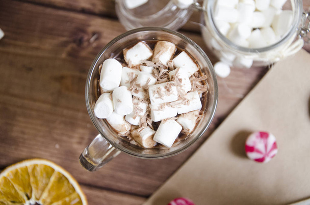 Cocoa with marshmellow - Фото, зображення
