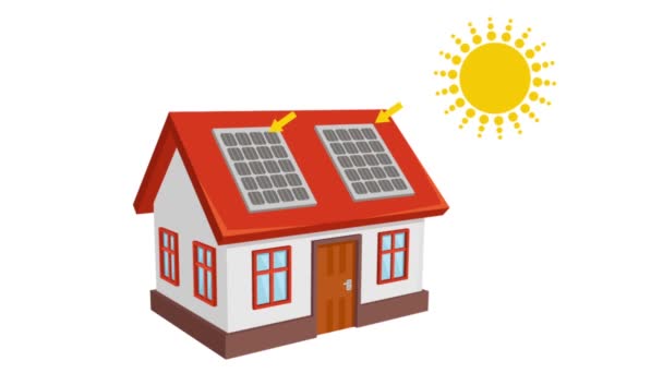 dům solární energie - Záběry, video