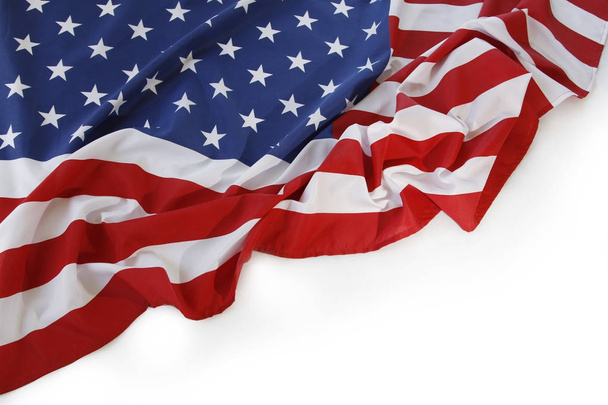 USA zászló fehér - Fotó, kép