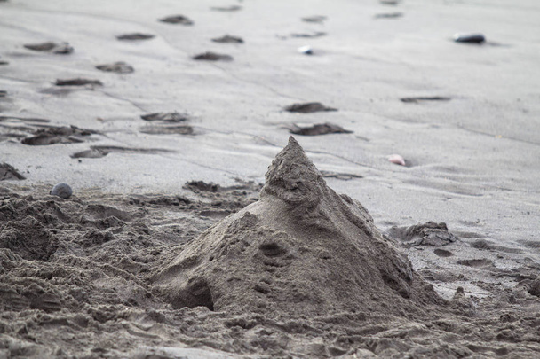 kumdan kaleler sahilde - Fotoğraf, Görsel