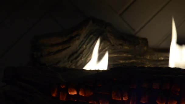 Fireplace Left to Right Slow Pan - Footage, Video
