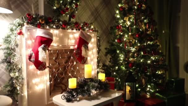 古典的な新年とクリスマスの背景 - 映像、動画