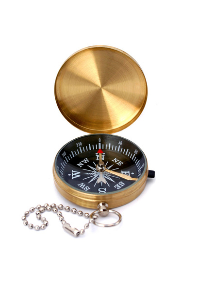 Golden compass isolated - Fotografie, Obrázek