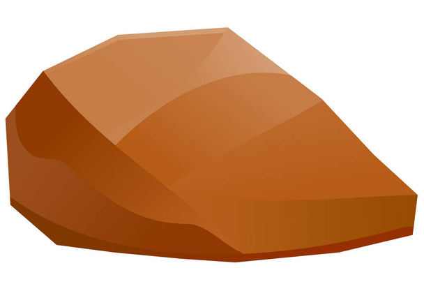 Singola icona vettoriale roccia - Vettoriali, immagini