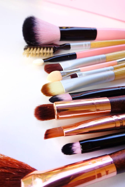 Set of makeup brushes  - Photo, Image