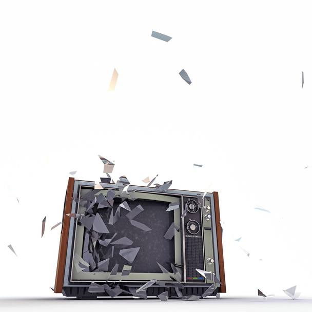 Explosion de la télévision
 - Photo, image
