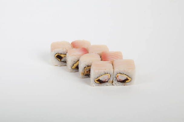 Sushi rola comida japonesa restaurante peixe arroz
 - Foto, Imagem