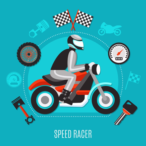 Nopeus Racer suunnittelu käsite
 - Vektori, kuva