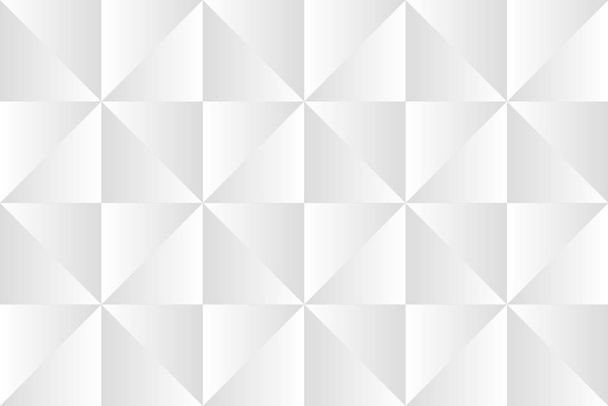 Abstraktní bílá minimalistický vzor, geometrické stupně šedé trojúhelníky, jednoduché vektorové pozadí - Vektor, obrázek