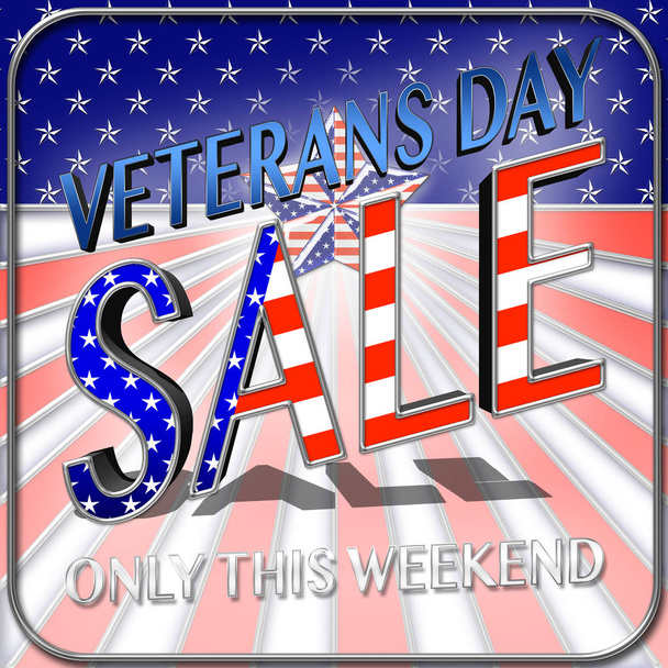 С Днем ветеранов, горячая продажа, 3D-презентация, чествование всех, кто служил, американский праздник
. - Фото, изображение