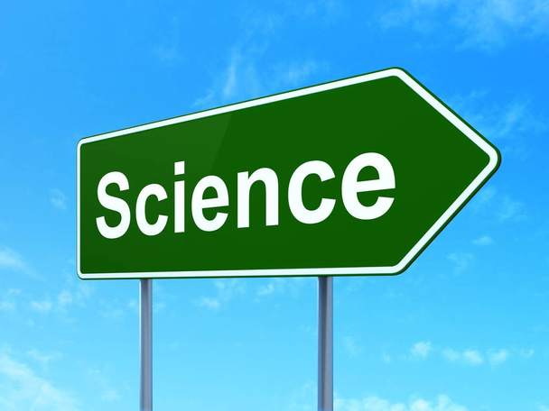Science concept: Science on road sign background - Photo, image