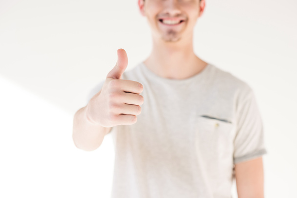 man showing thumb up - Фото, изображение