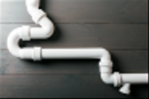 white plastic sewerage water pipes - Foto, immagini
