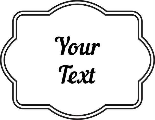 Vintage decorative frame labels for text and photos - Vector, Image