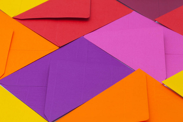 Different colored envelopes  - Fotó, kép