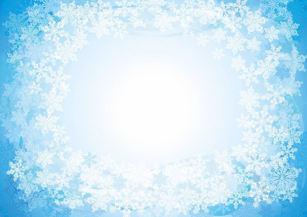  Nieuwjaar achtergrond met sneeuwvlokken licht - Vector, afbeelding