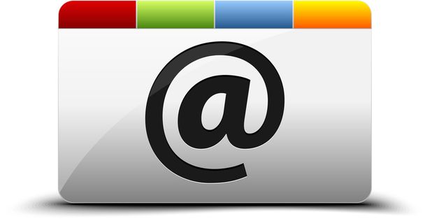 e - mail farbiges Symbol - Vektor, Bild