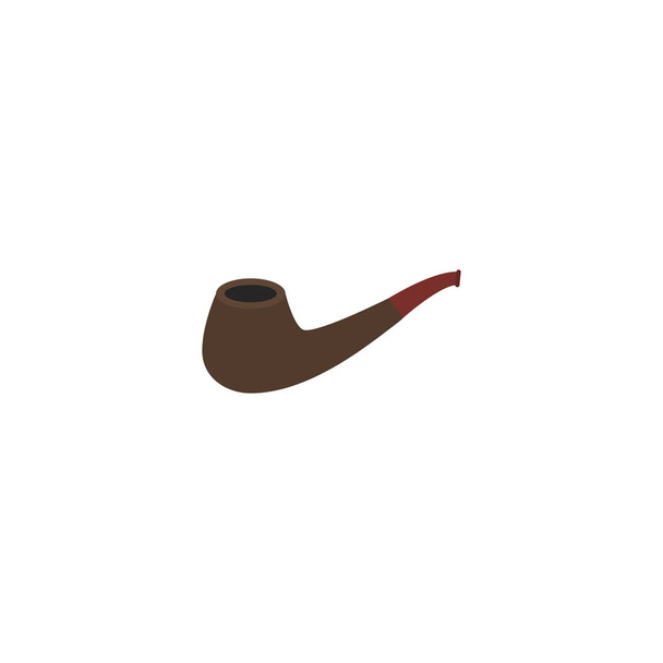 Элемент дымовой трубы с плоской иконой. Вектор "Плоской иконы" на чистом фоне. Может использоваться как символ курения, трубы и табака
. - Вектор,изображение