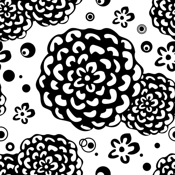 Bright Floral seamless pattern - Vector, afbeelding