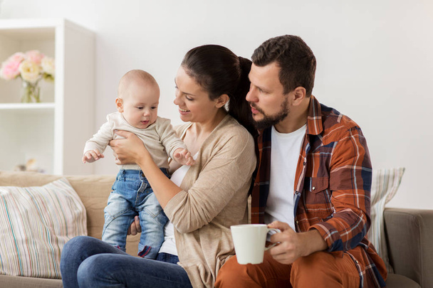 happy family with baby at home - Photo, Image