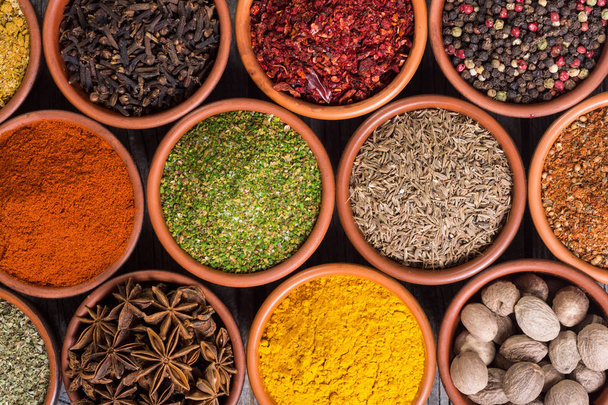 Colection of indian spices  - Foto, Bild