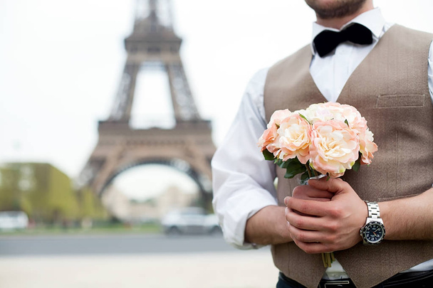 he bride holding a bouquet - Photo, Image