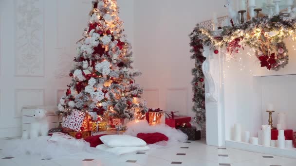 Blanc classique Noël et Nouvel An intérieur
 - Séquence, vidéo