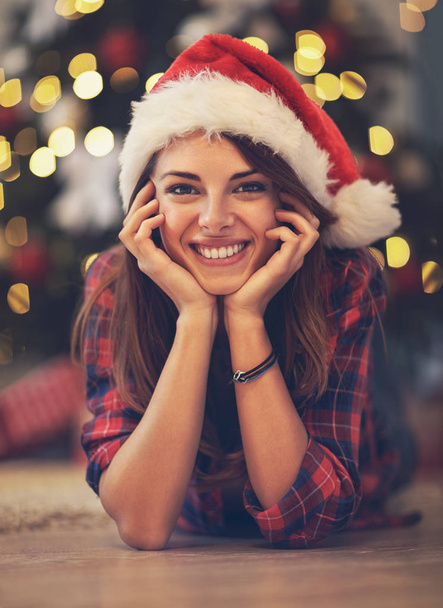 Portrait of cute woman for Christmas  - Foto, Imagem